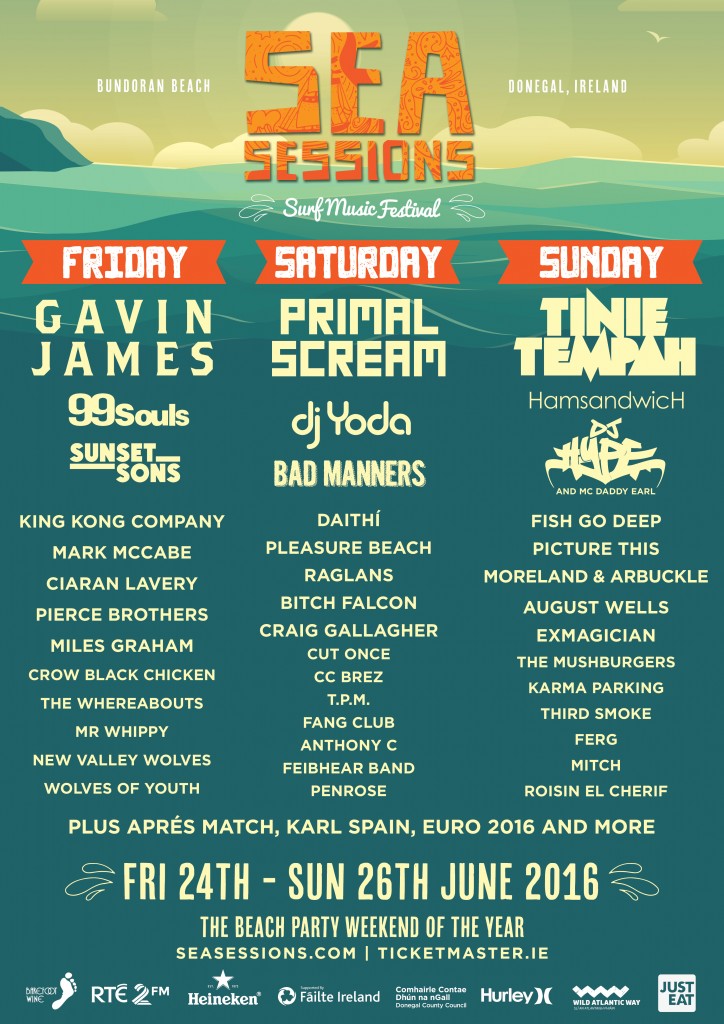 Sea Sessions day to day Lineup announced!! Onhand Bookings & Events