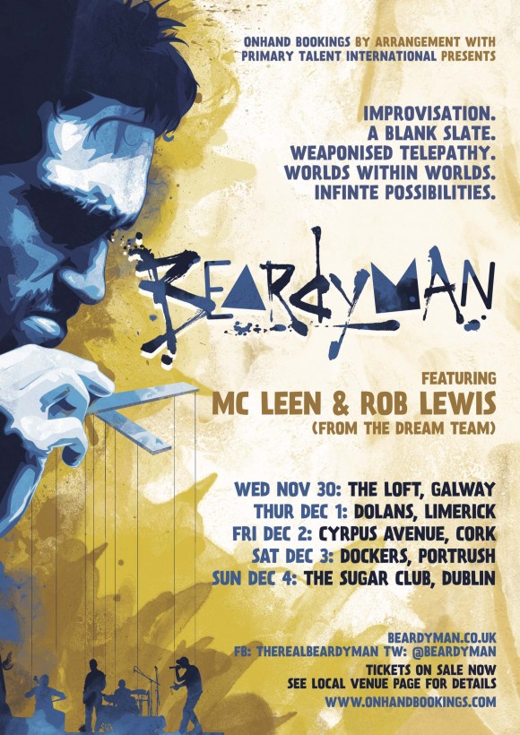 Beardyman Tour to hit Ireland Onhand Bookings & Events Independent
